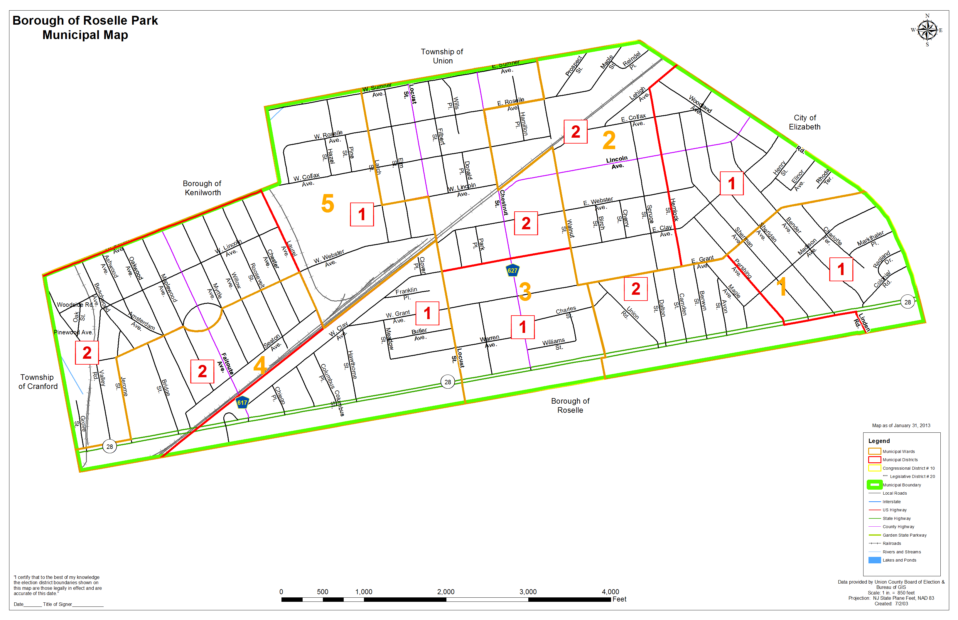 District Maps Union County Votes